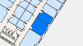 
							Planritning för Convendum Sundbyberg, 2 privata rum, 43 m²