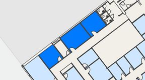 
							Planritning för Convendum Avenyn, 3 privata rum, 54 m²