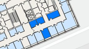 
							Planritning för Spaces Lindholmen, 4 privata rum, 29 m²