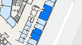 
							Planritning för Spaces Göteborg Gamlestan, 4 privata rum, 50 m²