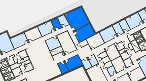 
							Planritning för Spaces Hyllie Vista, 5 privata rum, 94 m²