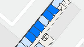
							Planritning för Regus Almedal, 5 privata rum, 100 m²