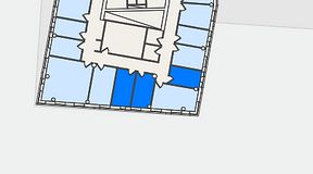 
							Planritning för Regus Hyllie Stationstorg 31, 3 privata rum, 26 m²