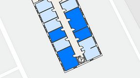
							Planritning för Easy Office Bromma, 4 privata rum, 80 m²