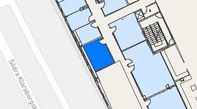 
							Planritning för United Spaces Waterfront Klarabergsviadukten, 1 privata rum, 15 m²