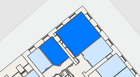 
							Planritning för Spaces Gamla Stan, 2 privata rum, 61 m²