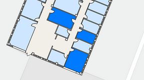 
							Planritning för Växthuset Jägershillgatan, 3 privata rum, 48 m²