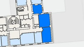 
							Planritning för KG10 Kungsgatan 8, 3 privata rum, 68 m²
