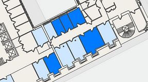 
							Planritning för 7A Posthuset, Vasagatan 28, 5 privata rum, 84 m²