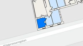 
							Planritning för Entreprenörsgatan Östra Hamngatan, 1 privata rum, 10 m²