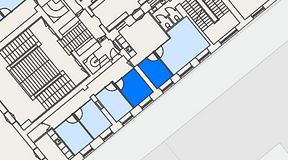 
							Planritning för Spaces Gamla Stan, 2 privata rum, 17 m²