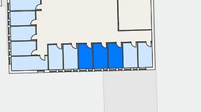 Planritning för Regus Gastelyckan Lund, 3 privata rum, 27 m²
