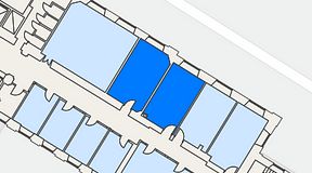 
							Planritning för iOffice Sjöbefälsskolan, 2 privata rum, 48 m²
