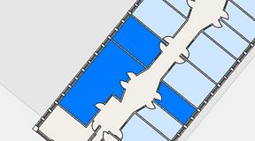 
							Planritning för Regus Almedal, 3 privata rum, 79 m²