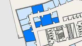 
							Planritning för Mindpark Mölndal, 5 privata rum, 86 m²