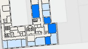 
							Planritning för KG10 Kungsgatan 8, 4 privata rum, 101 m²