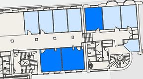 
							Planritning för Convendum Kungsgatan 9, 3 privata rum, 63 m²