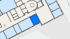 Planritning för iOffice Kungsgatan 64, 1 privata rum, 13 m²