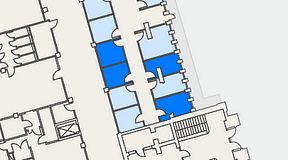 
							Planritning för High Court Börshuset, 4 privata rum, 43 m²