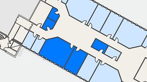 
							Planritning för Växthuset Stensjögatan, 5 privata rum, 78 m²