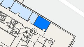 Planritning för CoW Arenastaden, 1 privata rum, 19 m²