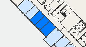 
							Planritning för FirstOffice Kanalvägen 17, 3 privata rum, 33 m²