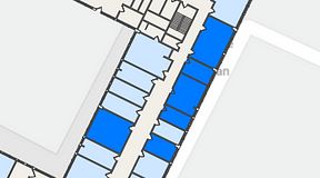 
							Planritning för Quick Office Älvsjö, 4 privata rum, 100 m²