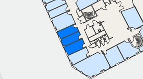 
							Planritning för Genetor K6, 3 privata rum, 31 m²