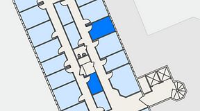 
							Planritning för Regus Helsingborg Södergatan, 2 privata rum, 16 m²