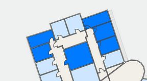 
							Planritning för Quality Office Nacka, 4 privata rum, 93 m²