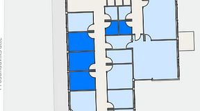 
							Planritning för Helio Frösundavik, 5 privata rum, 41 m²