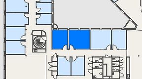 
							Planritning för Convendum Stampgatan 14, 2 privata rum, 39 m²
