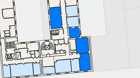
							Planritning för KG10 Kungsgatan 8, 4 privata rum, 107 m²
