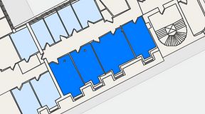 
							Planritning för 7A Posthuset, Vasagatan 28, 4 privata rum, 98 m²