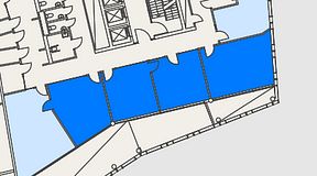 
							Planritning för Mindpark Mölndal, 3 privata rum, 77 m²
