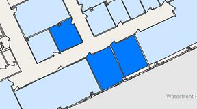 
							Planritning för United Spaces Waterfront Klarabergsviadukten, 3 privata rum, 58 m²