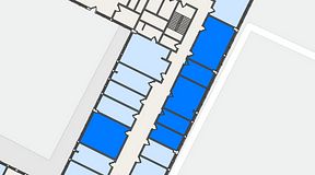
							Planritning för Quick Office Älvsjö, 4 privata rum, 100 m²