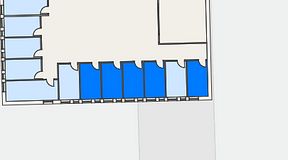
							Planritning för Regus Gastelyckan Lund, 5 privata rum, 45 m²