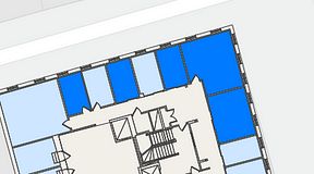 
							Planritning för Regus Östra Hamngatan, 5 privata rum, 79 m²