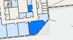 
							Planritning för QuickOffice Kista, 2 privata rum, 29 m²
