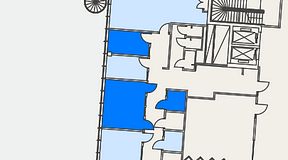 Planritning för Embassaden, 3 privata rum, 31 m²