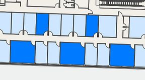 
							Planritning för Regus Mariestad, 5 privata rum, 104 m²