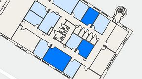 
							Planritning för Convendum Sundbyberg, 3 privata rum, 63 m²