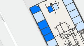 
							Planritning för Convendum Västra Järnvägsgatan 3, 5 privata rum, 46 m²