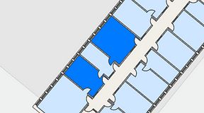 
							Planritning för Regus Almedal, 2 privata rum, 47 m²