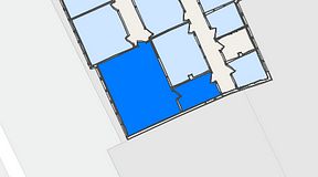 Planritning för 7A Odenplan, Norrtullsgatan 6, 2 privata rum, 52 m²