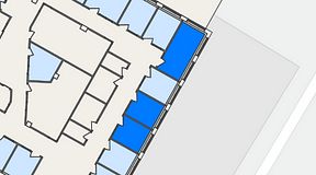 
							Planritning för FASTOFFICE Finlandsgatan 36, 3 privata rum, 36 m²
