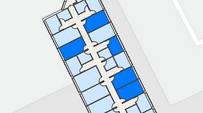 
							Planritning för Regus Rotsunda, 5 privata rum, 69 m²