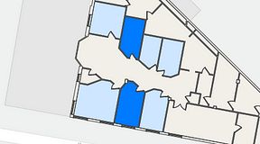 
							Planritning för Kontorshotell Triangeln, 2 privata rum, 28 m²