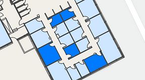 
							Planritning för Spaces Hyllie Vista, 5 privata rum, 59 m²